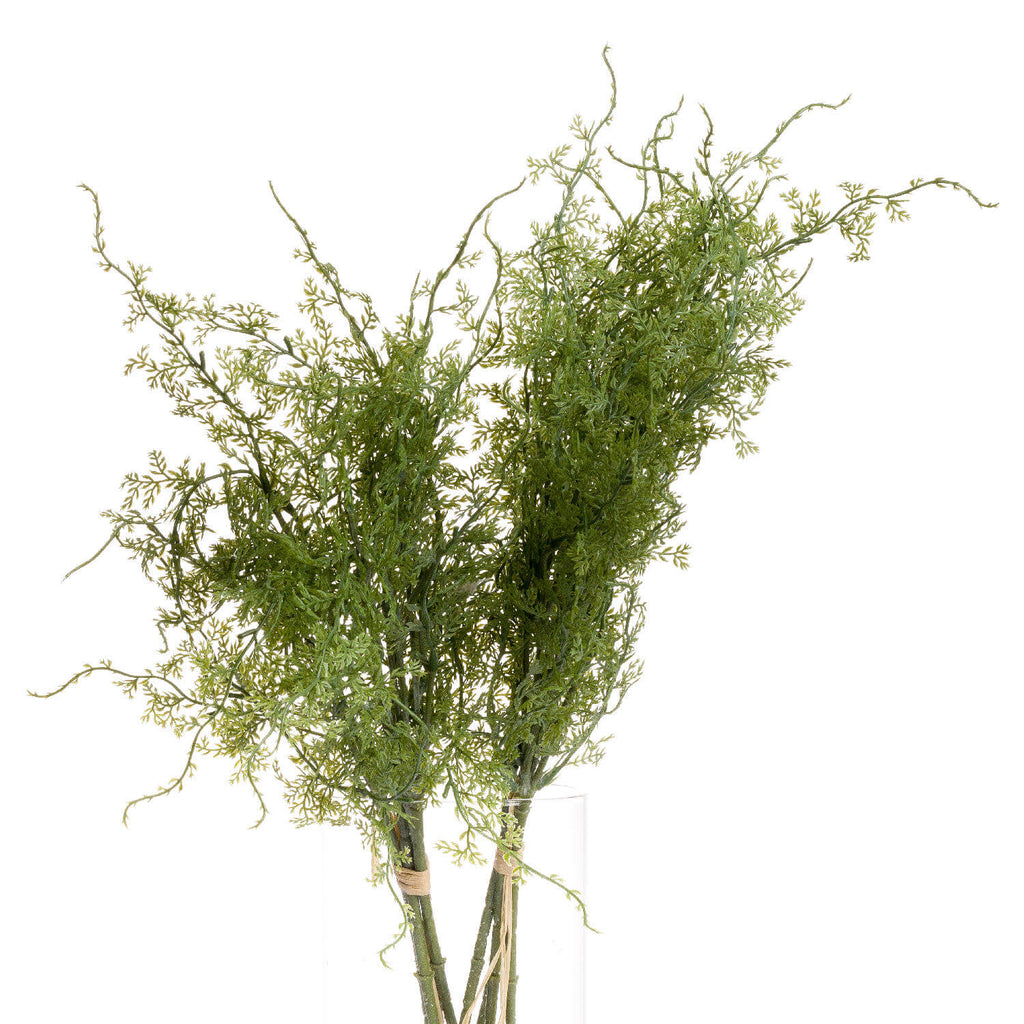 Lush artificial asparagus fern bunch in vibrant green, perfect for home decor and floral arrangements  by Sostter at brixbailey.com
