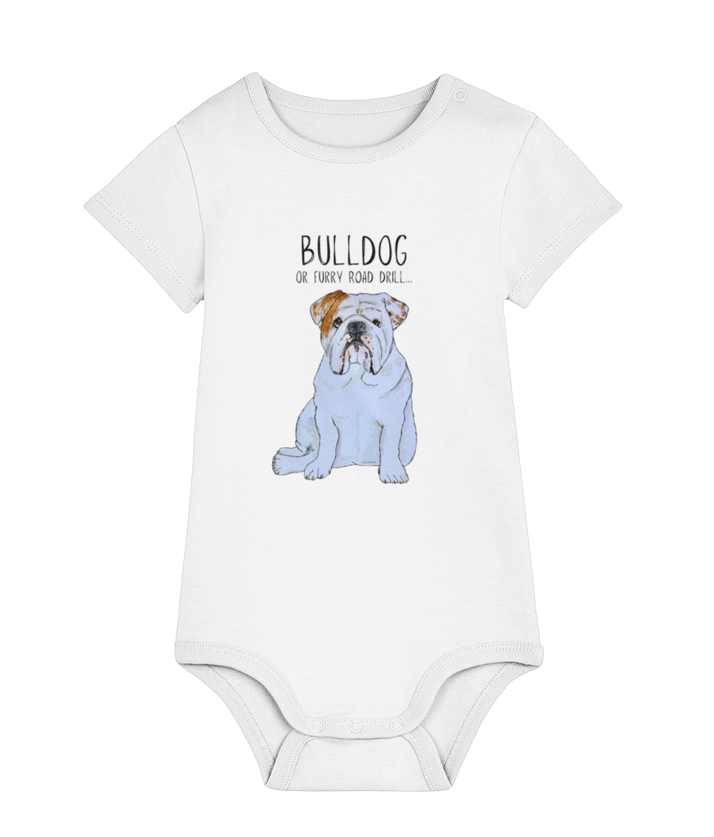 Bulldog Baby Bodysuit for Little Rebels