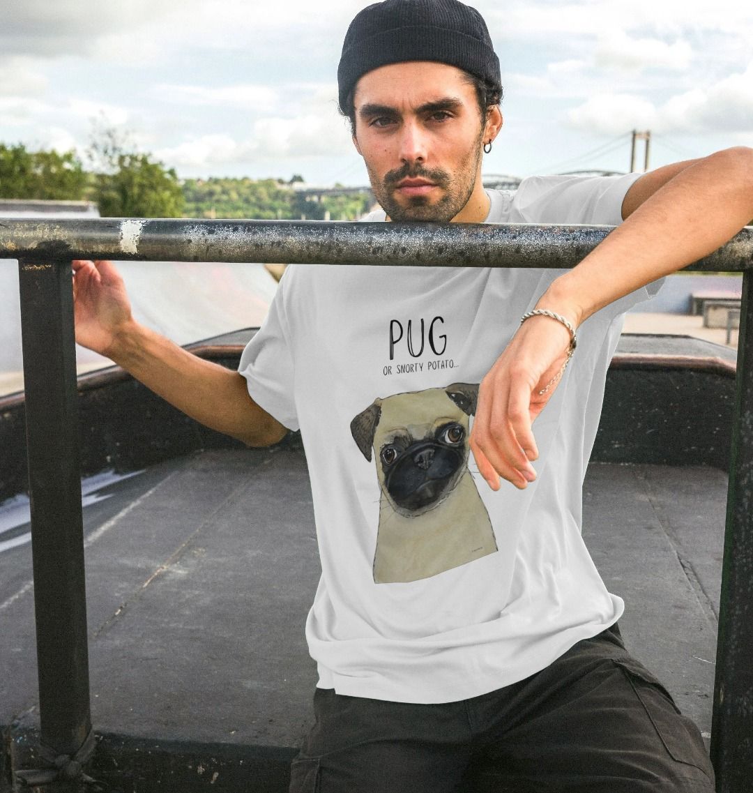 Snorty Potato Pug Men's T Shirt