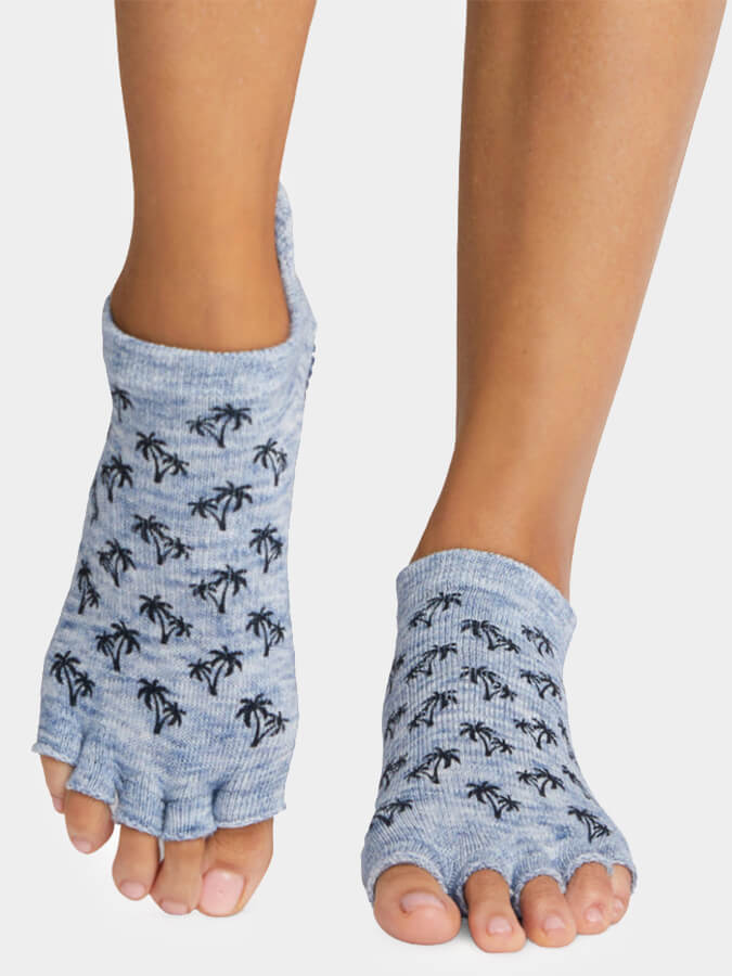 Low Rise Half Toe Yoga Grip Socks for Women