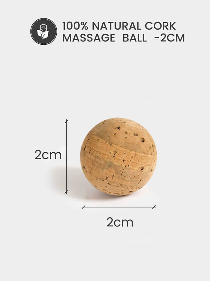 Cork Massage Ball Four Pack