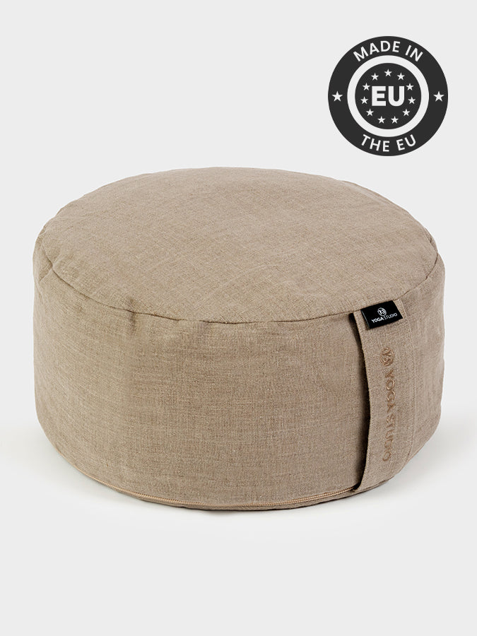 Cylinder Buckwheat Linen Meditation Cushion