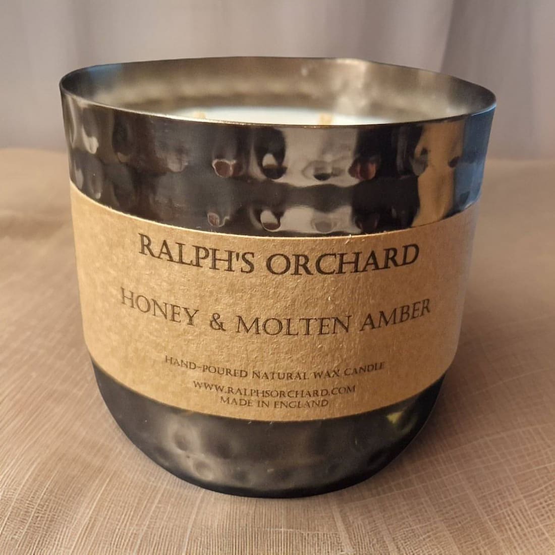 Honey and Molten Amber Soy Candle