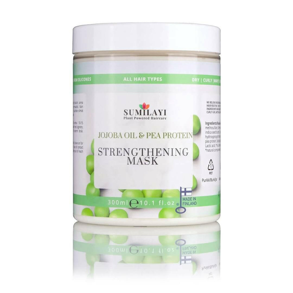 Jojoba & Pea Protein Hair Mask – Curly Girl Approved & Strengthening by Sumilayi at www.brixbailey.com
