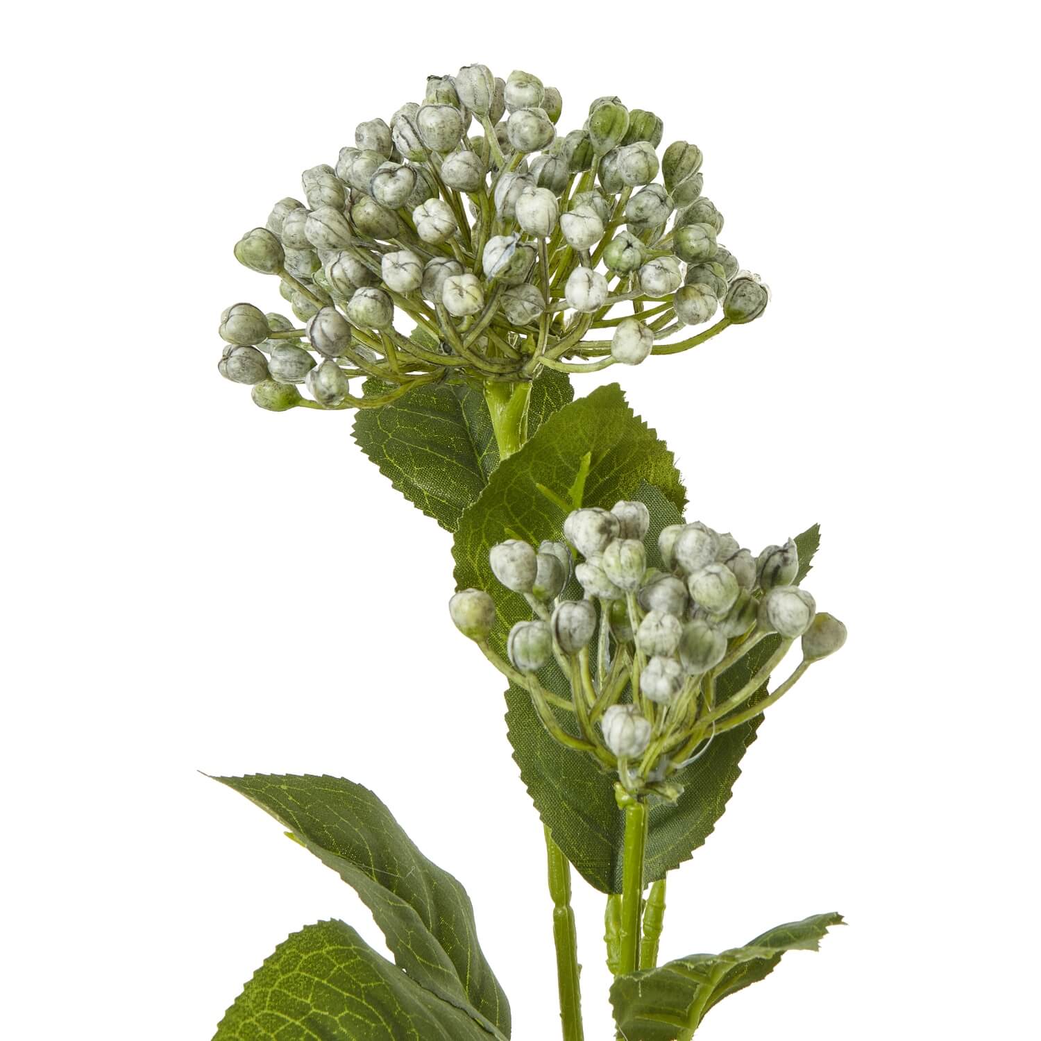 Lifelike blue hydrangea spray with lush clusters, 55cm high, made of high-quality plastic for year-round elegance by RoomLondon at brixbailey.com