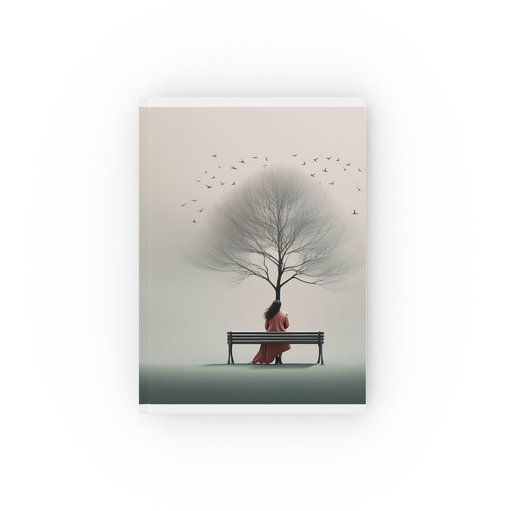 Hardcover Journal with Tree Bench Nature Cover