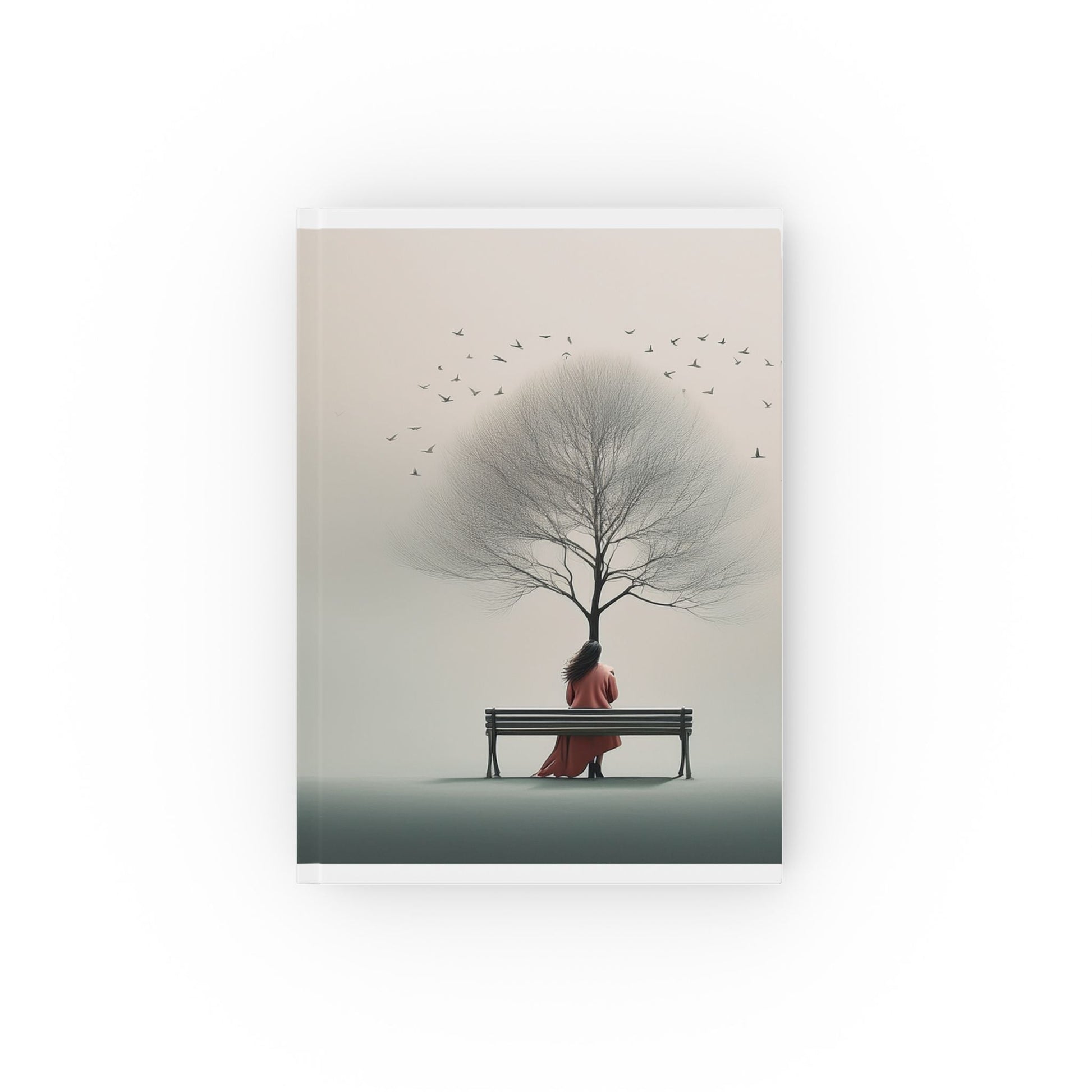 Hardcover Journal with Tree Bench Nature Cover