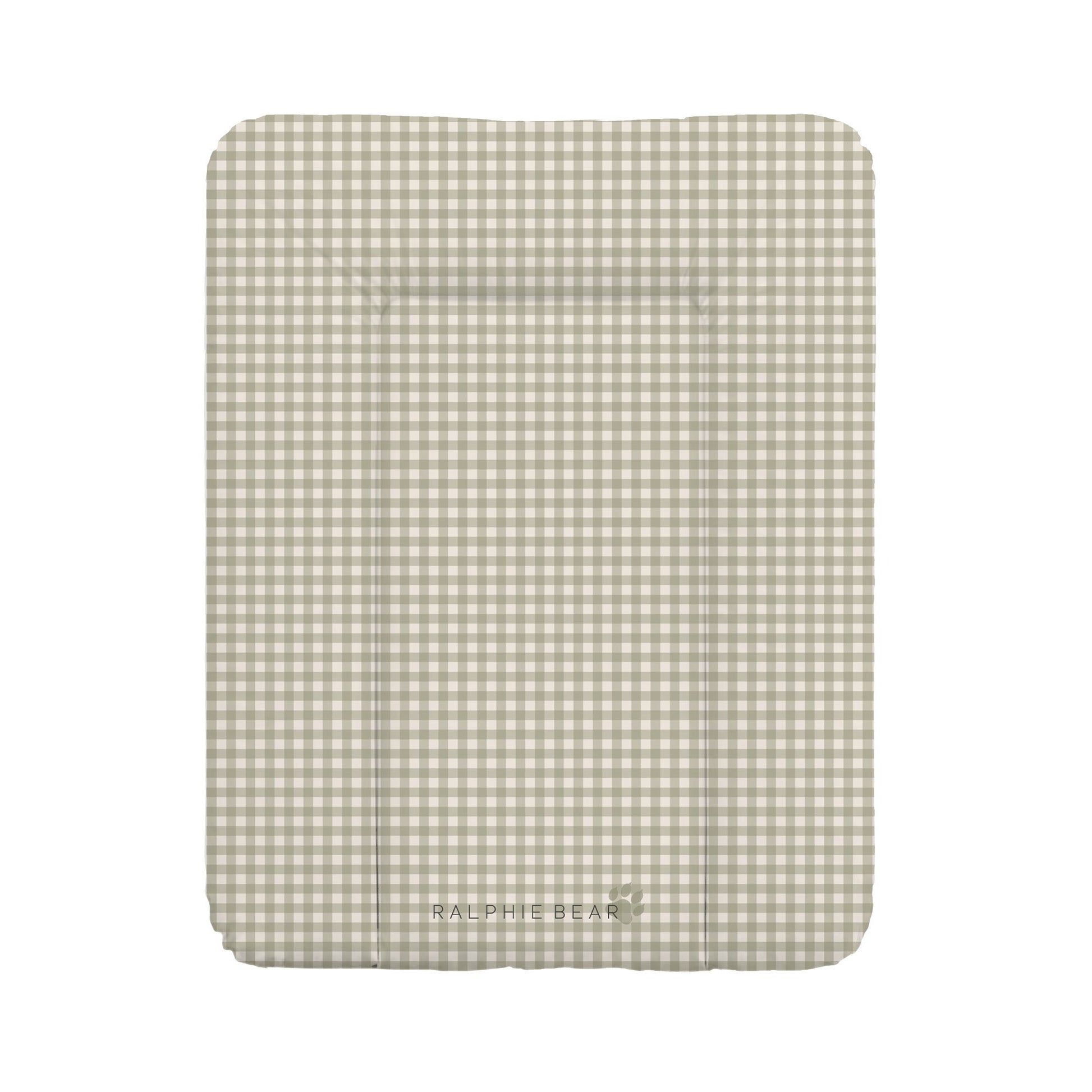 Gingham Sage Comfort Changing Mat