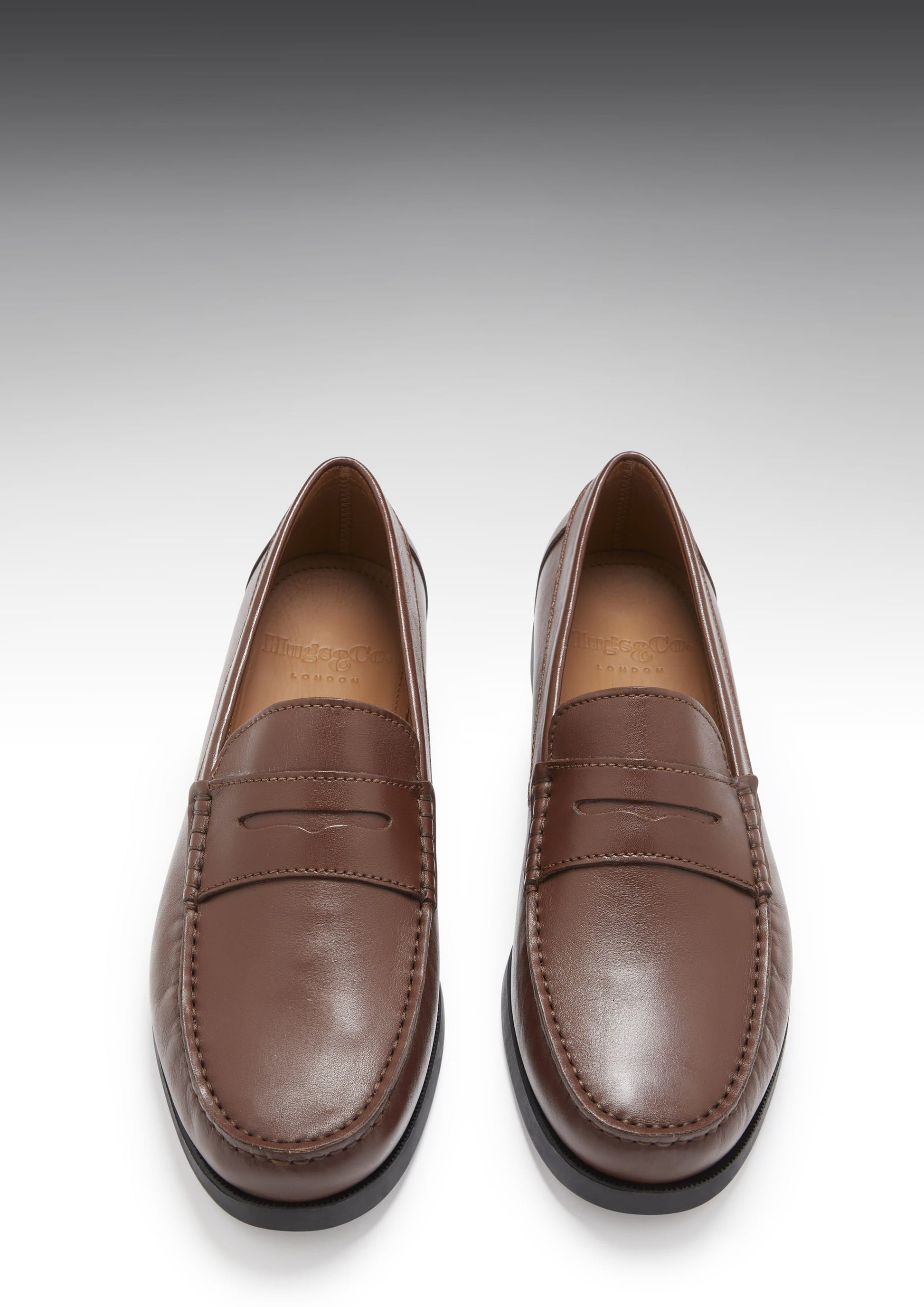 Brown Leather Boat Loafers