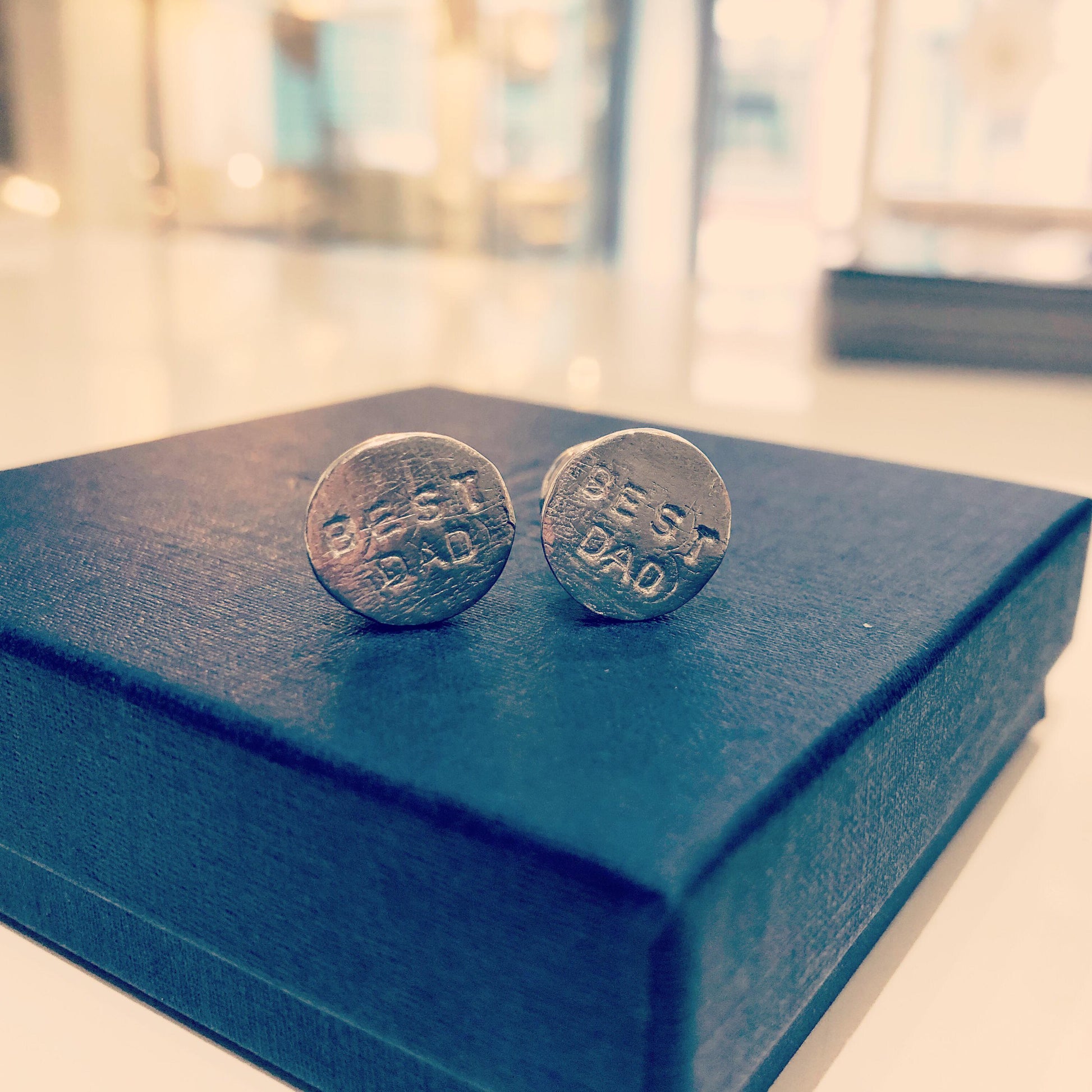 Best Dad Sterling Silver Cufflinks