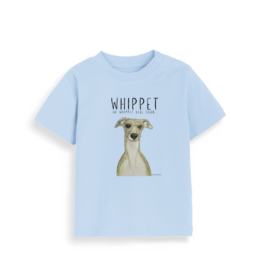 Tiny Human Big Whippet Energy Baby T Shirt