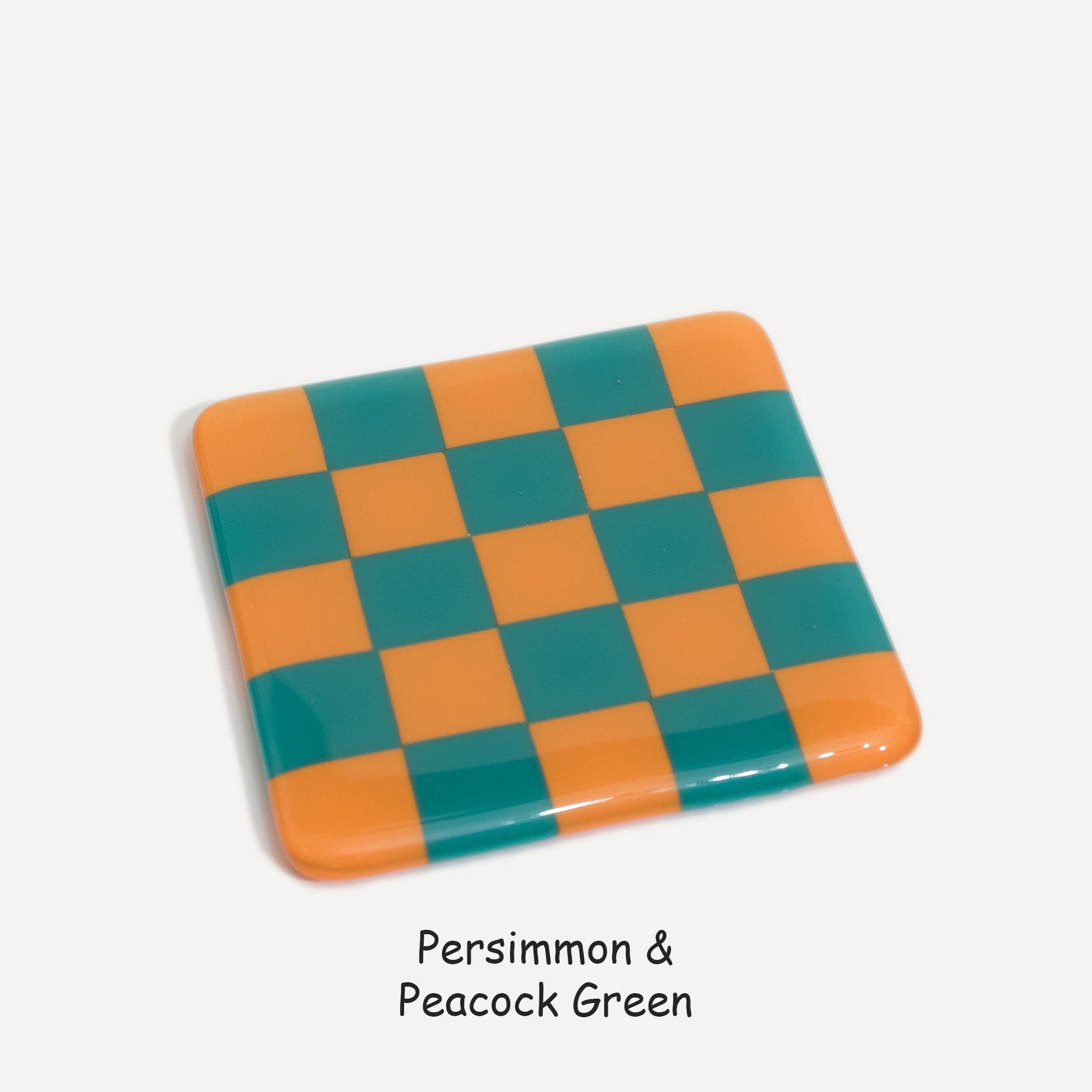 10cm Chequered Dual Colour Coaster Oceanside Collection