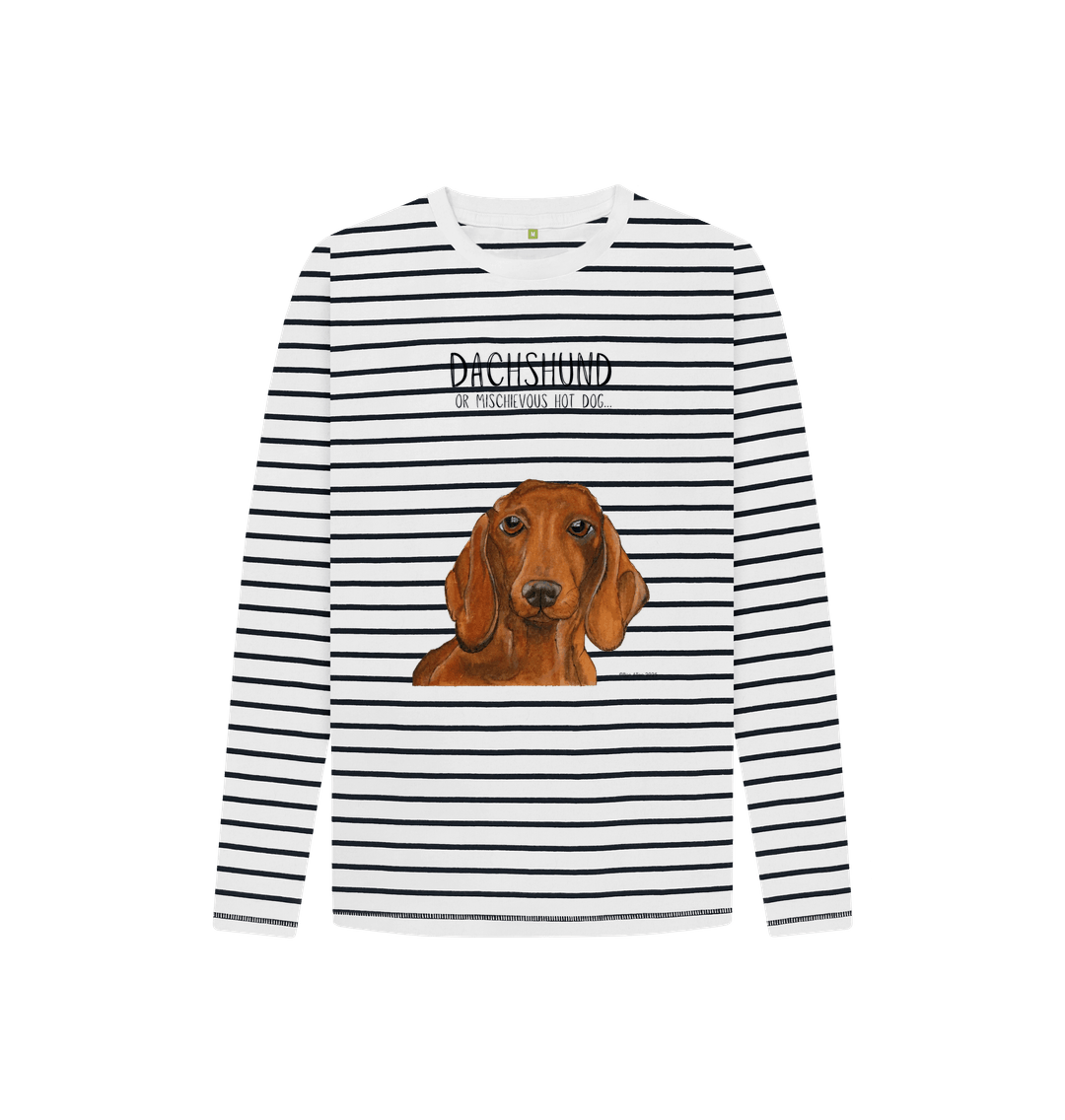 Dachshund Breton Stripe Long Sleeve T Shirt for Kids