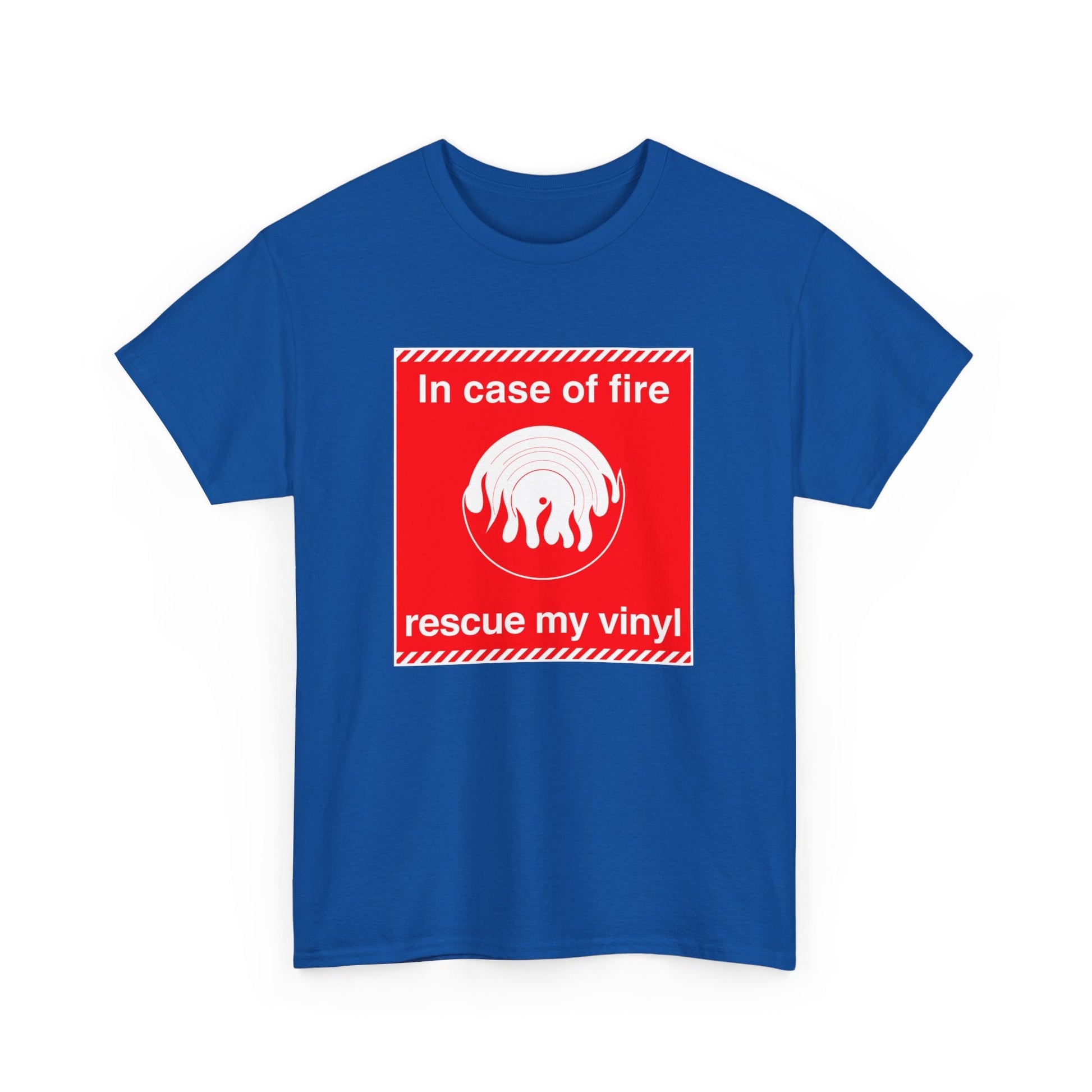 In Case of Fire Save My Vinyl T Shirt