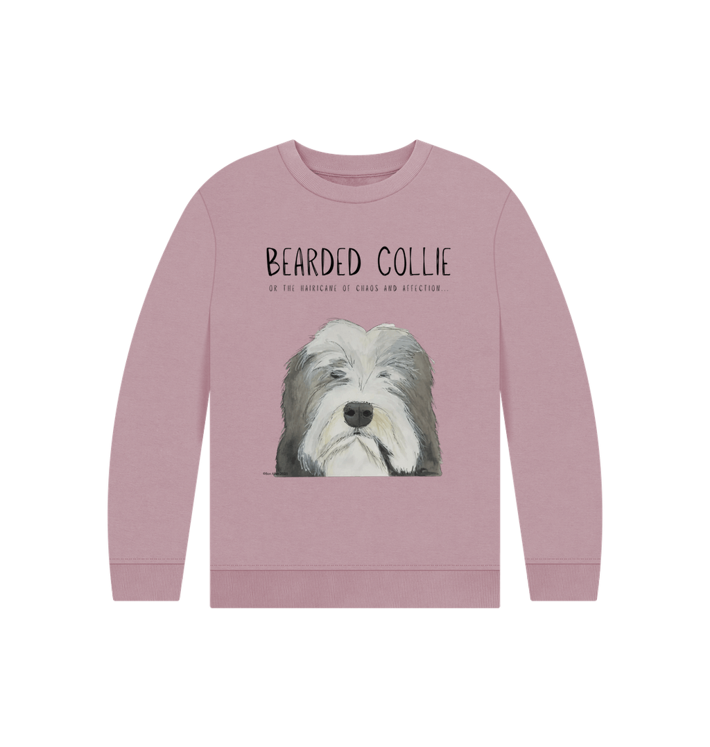Bearded Collie Kids Sweatshirt in Organic Cotton