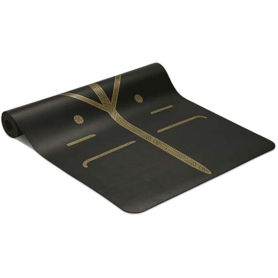 Travel Yoga Mat with Alignment System, Non-slip Grip and Eco-friendly Design