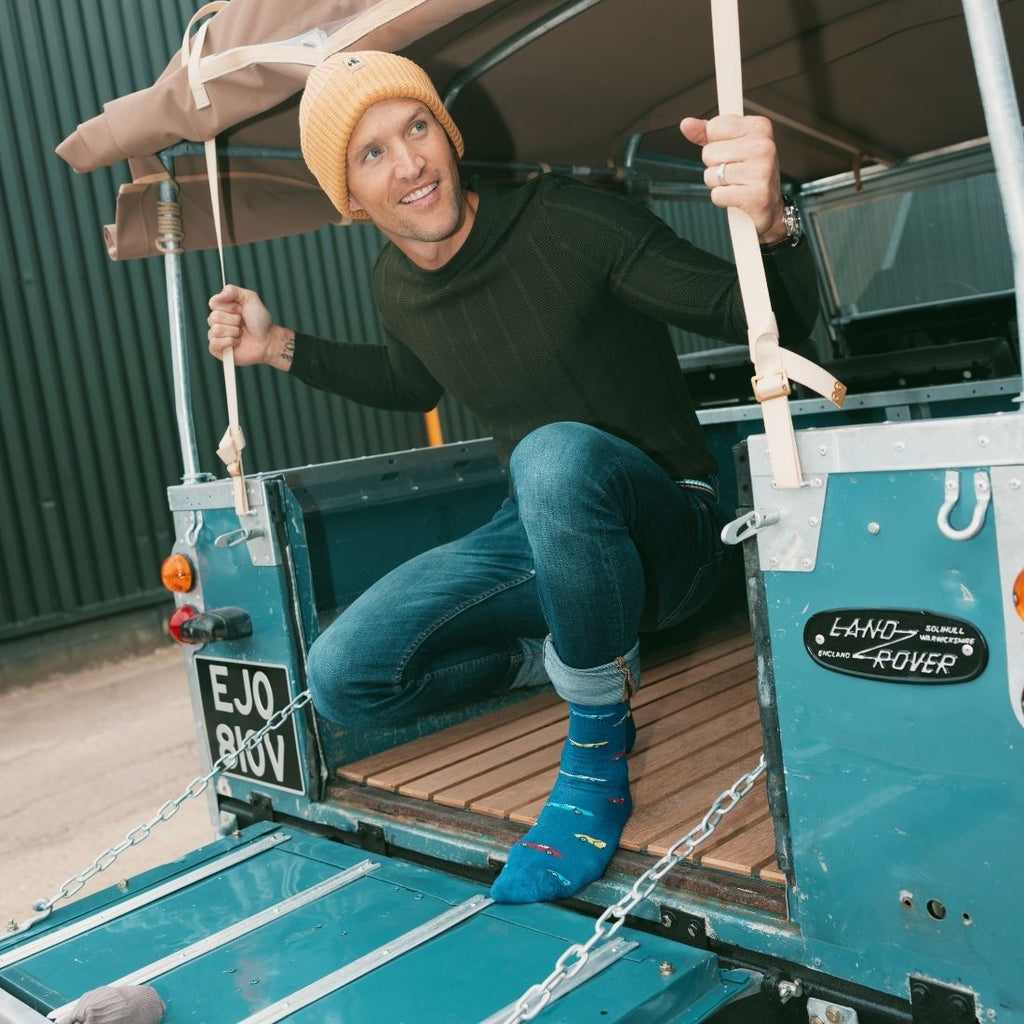 Organic Cotton Beanie in Mustard