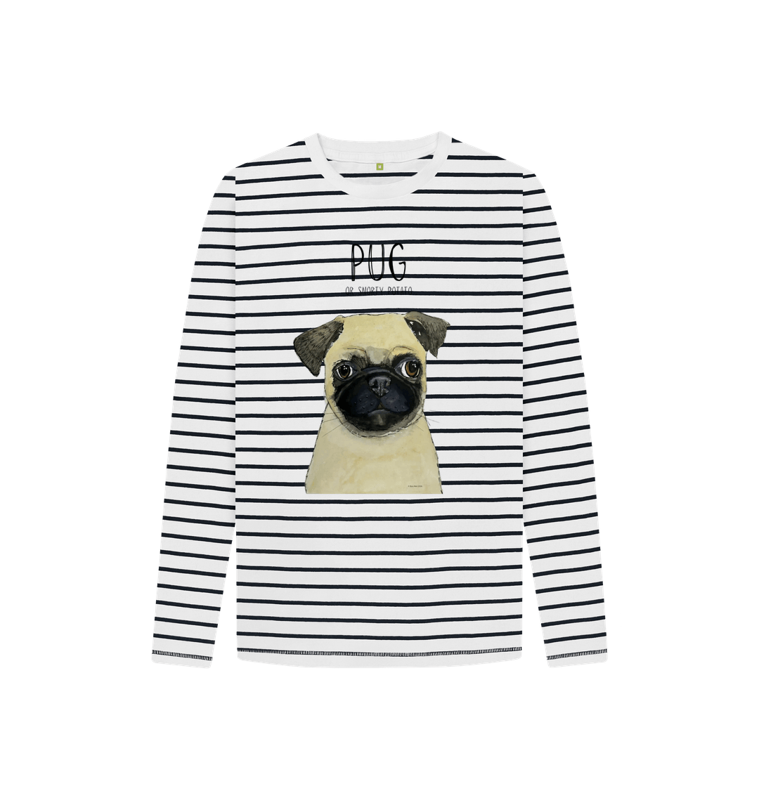 Pug Breton Long Sleeve T Shirt for Kids
