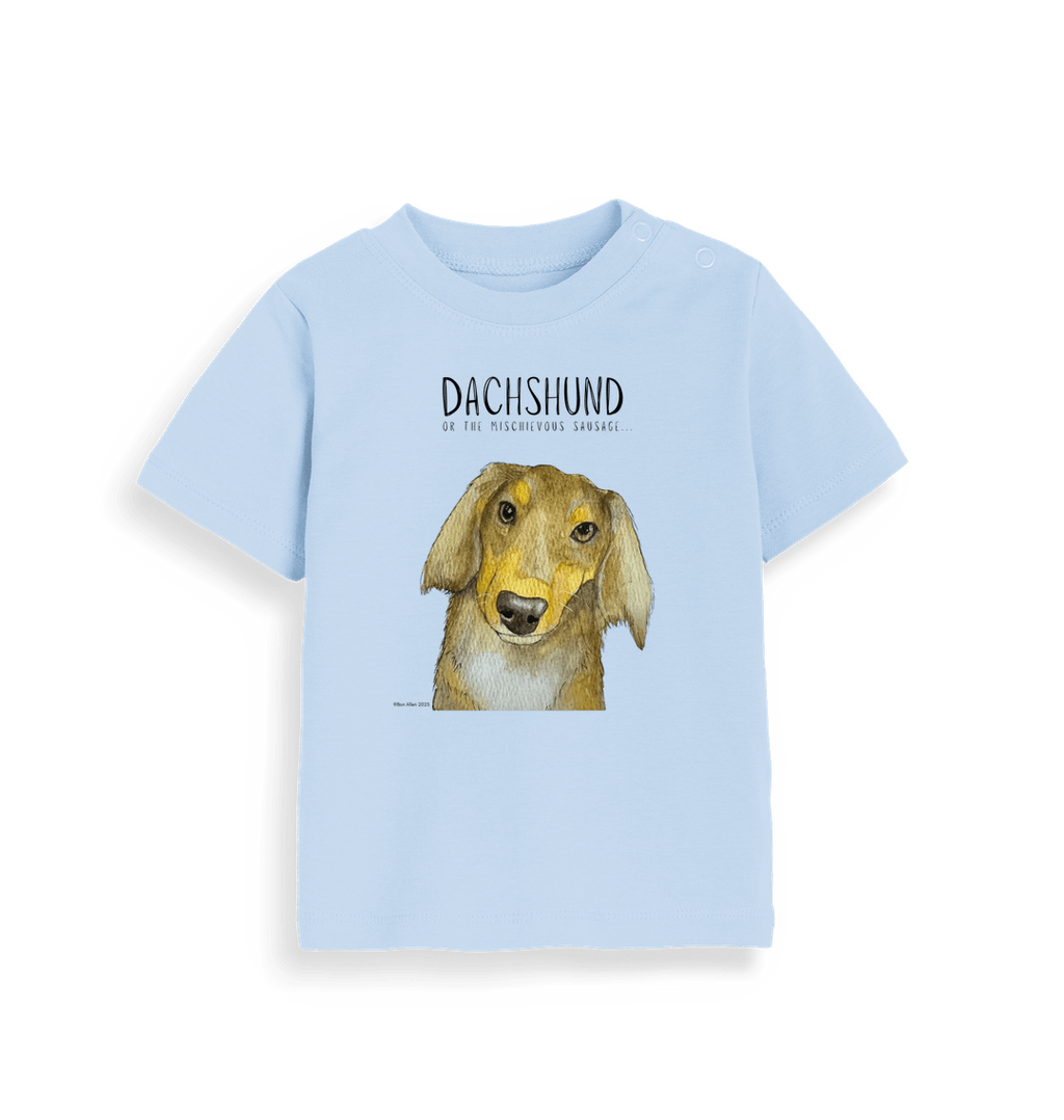 Long Haired Dachshund Baby Tee