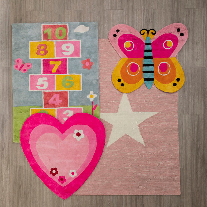 Kids Hopscotch Rug for Active Play and Learning