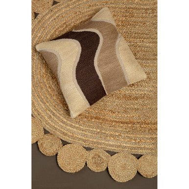Demir Ova Jute Rug in Natural Oval