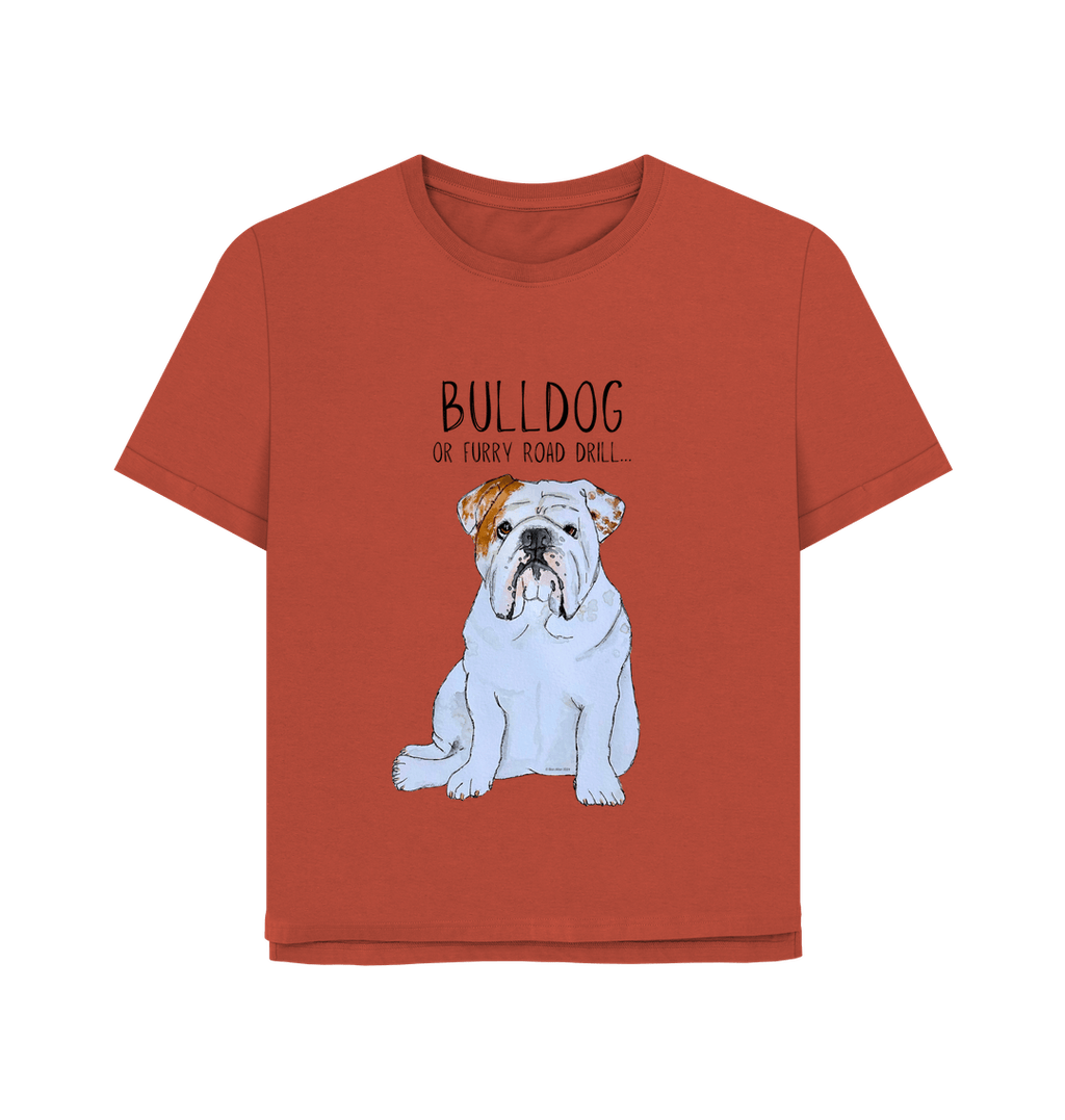 Bulldog Chic Women's T Shirt Furry Road Print