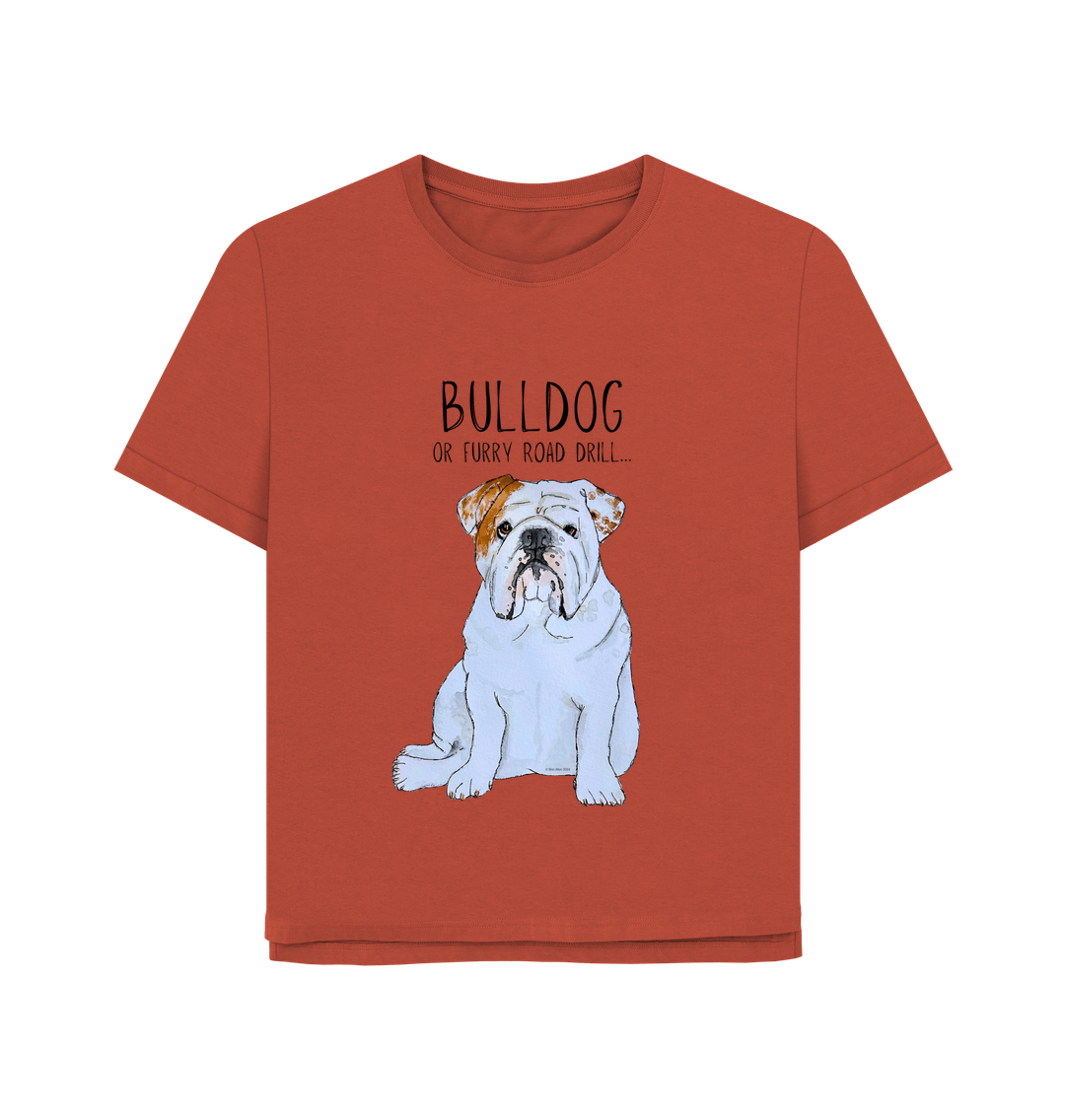 Bulldog Chic Women's T Shirt Furry Road Print