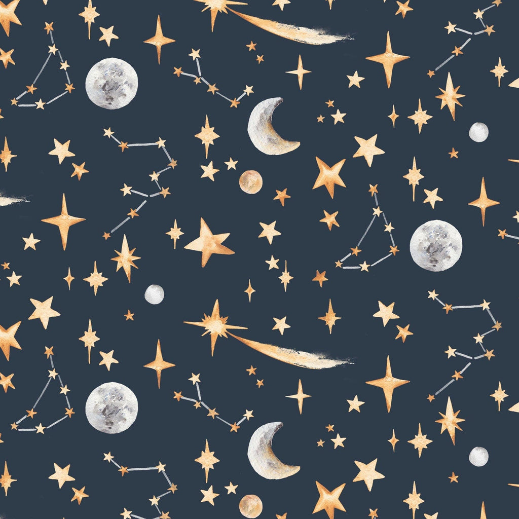 Hand Painted Stars Wallpaper in 4 Dreamy Colours