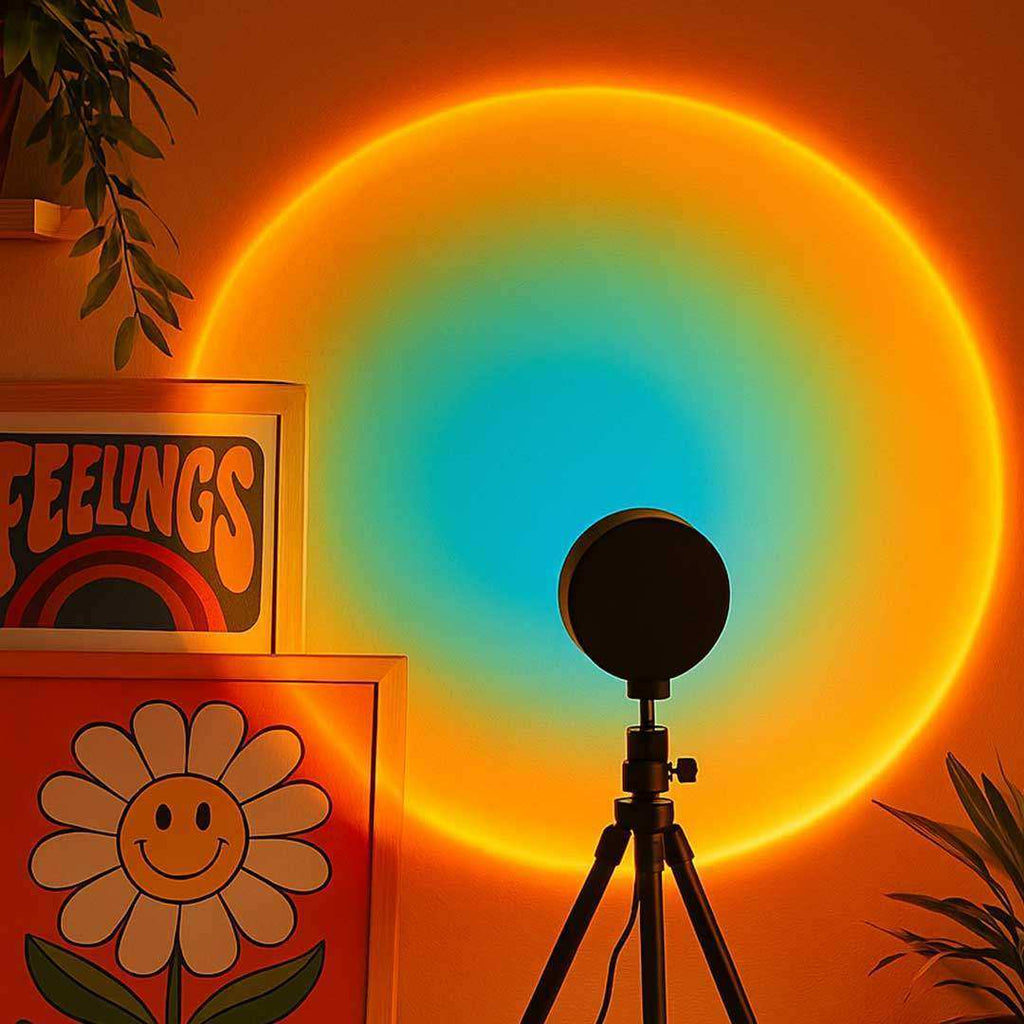 Sunset Glow Projection Lamp with Tripod