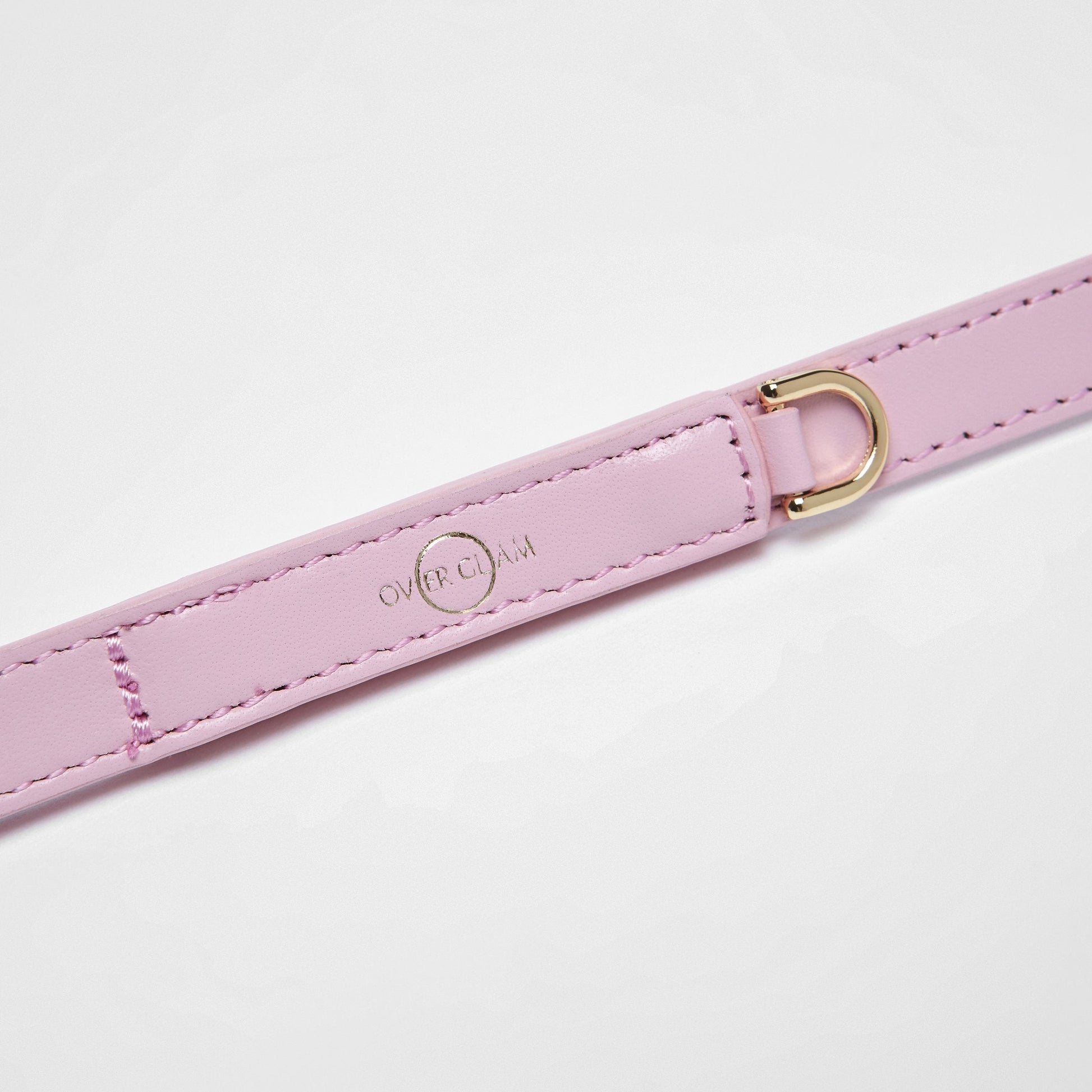 Smooth Leather Lead in Pink