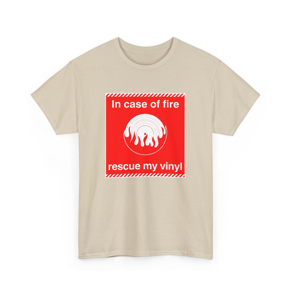 In Case of Fire Save My Vinyl T Shirt