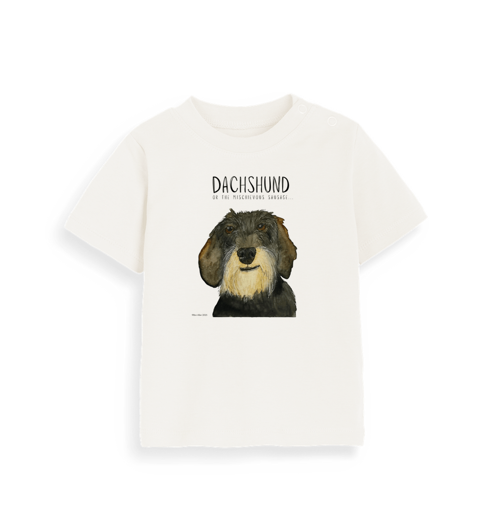 Organic Wire Haired Dachshund Baby Tee