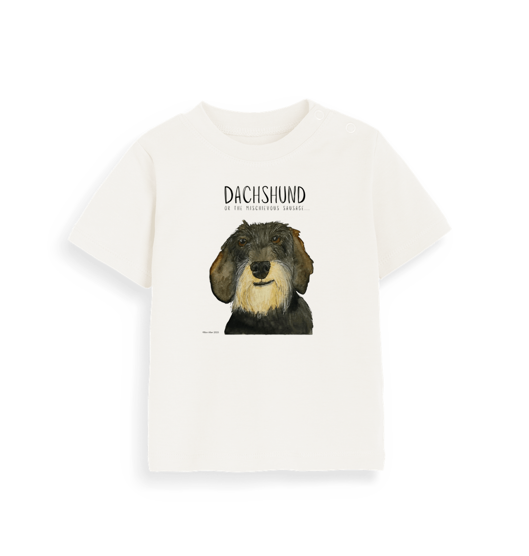 Organic Wire Haired Dachshund Baby Tee