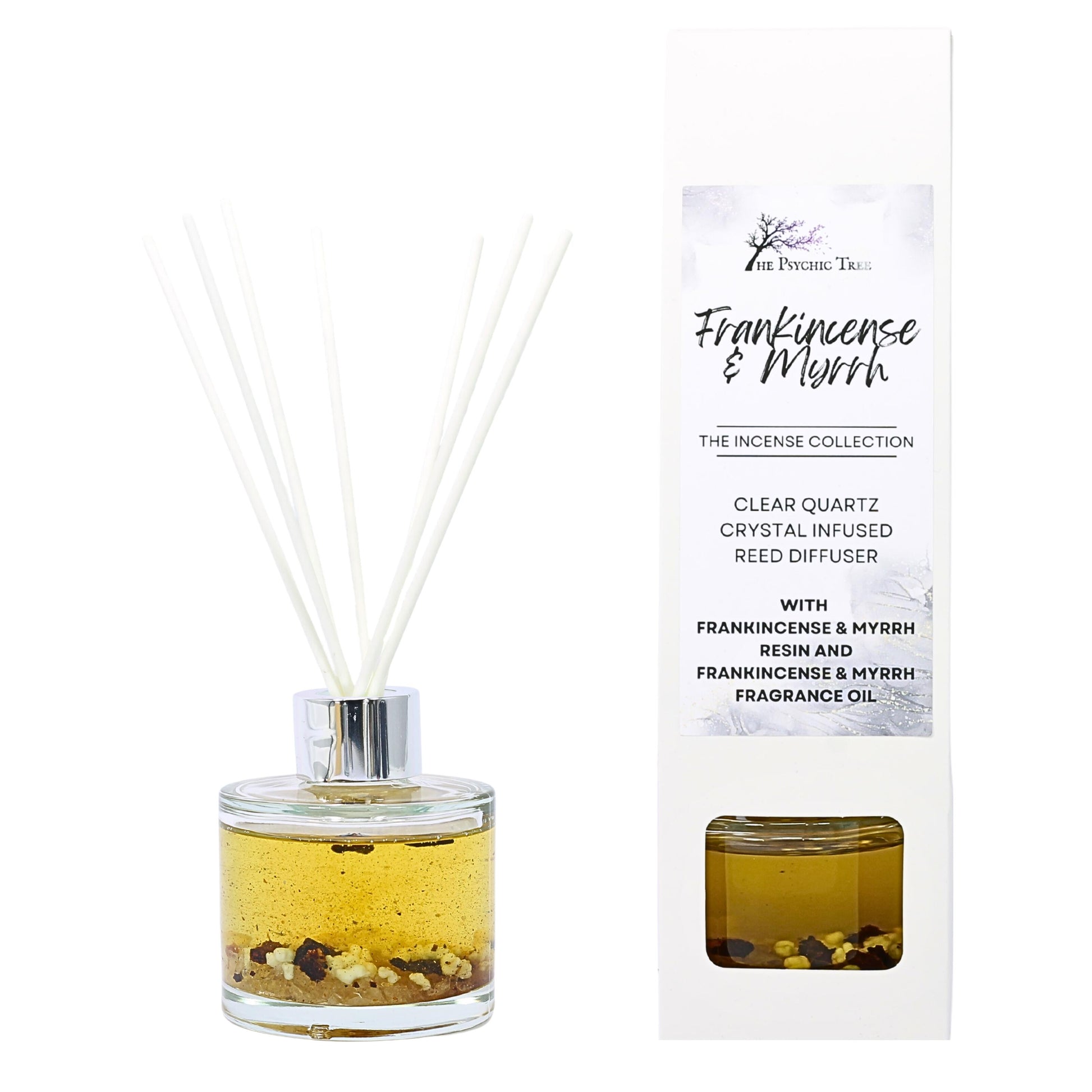 Frankincense and Myrrh Crystal Infused Reed Diffuser