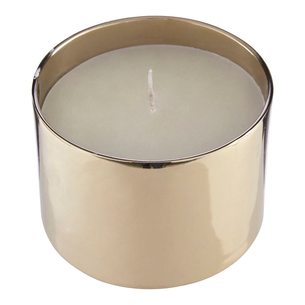 White Large Wax Filled Candle