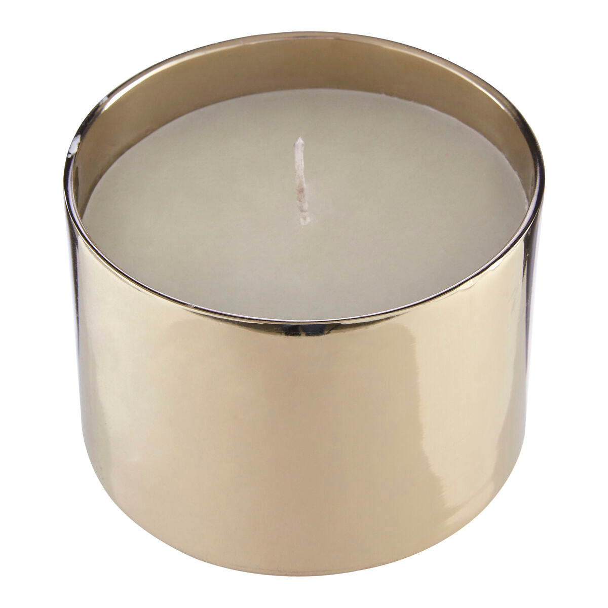 White Large Wax Filled Candle