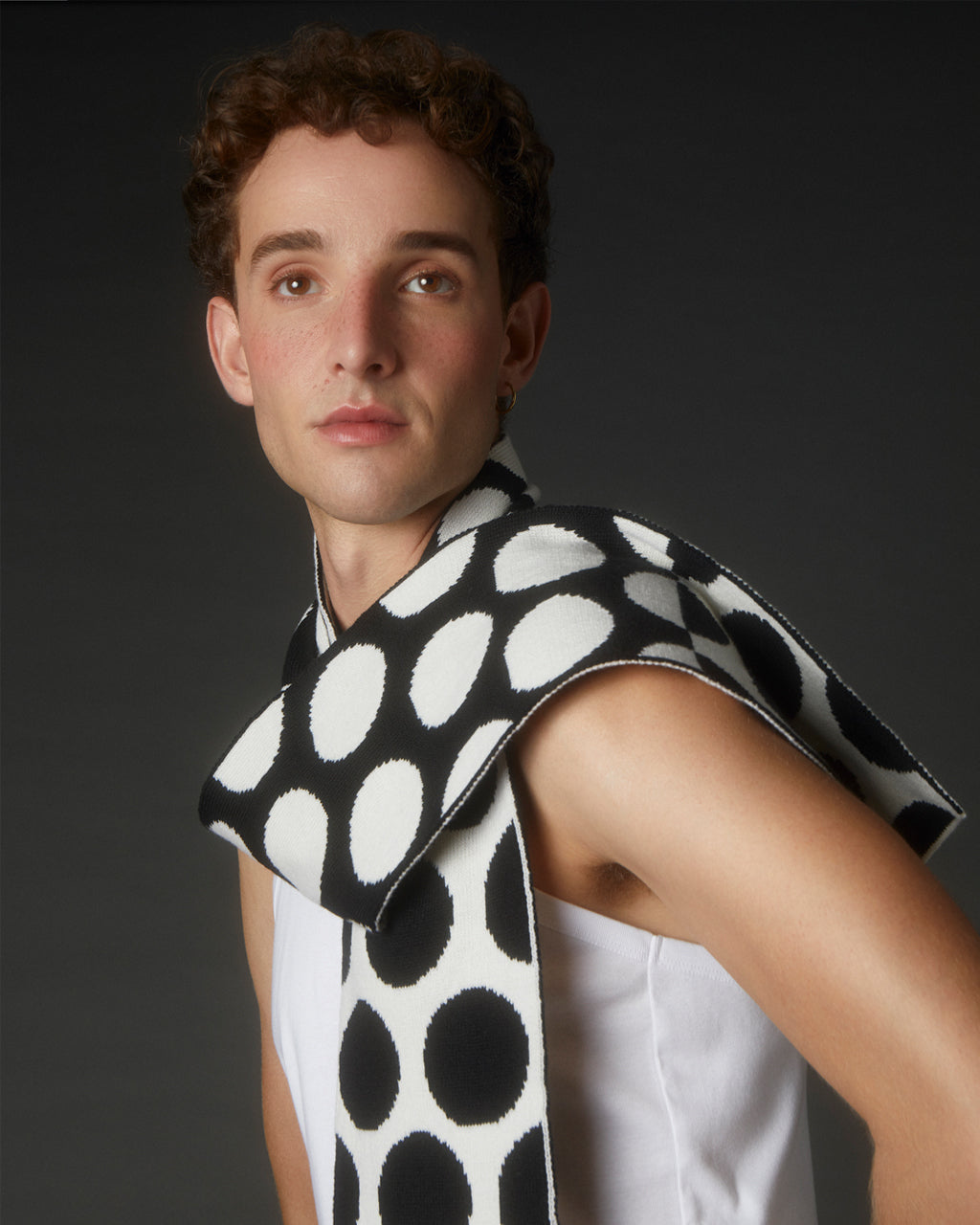 Circles Wool and Cashmere Scarf