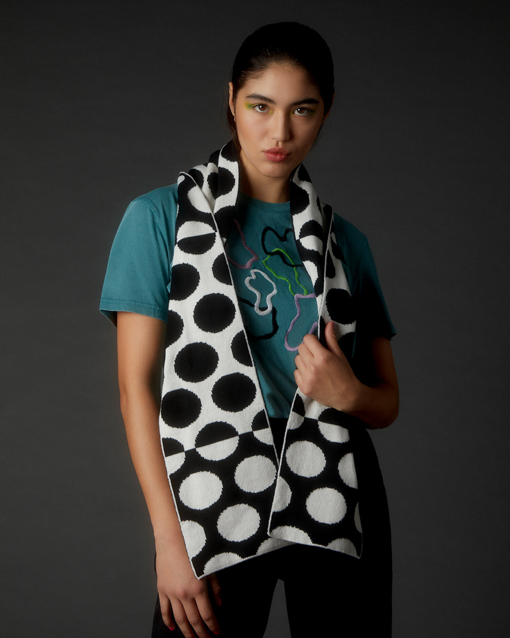 Circles Wool and Cashmere Scarf