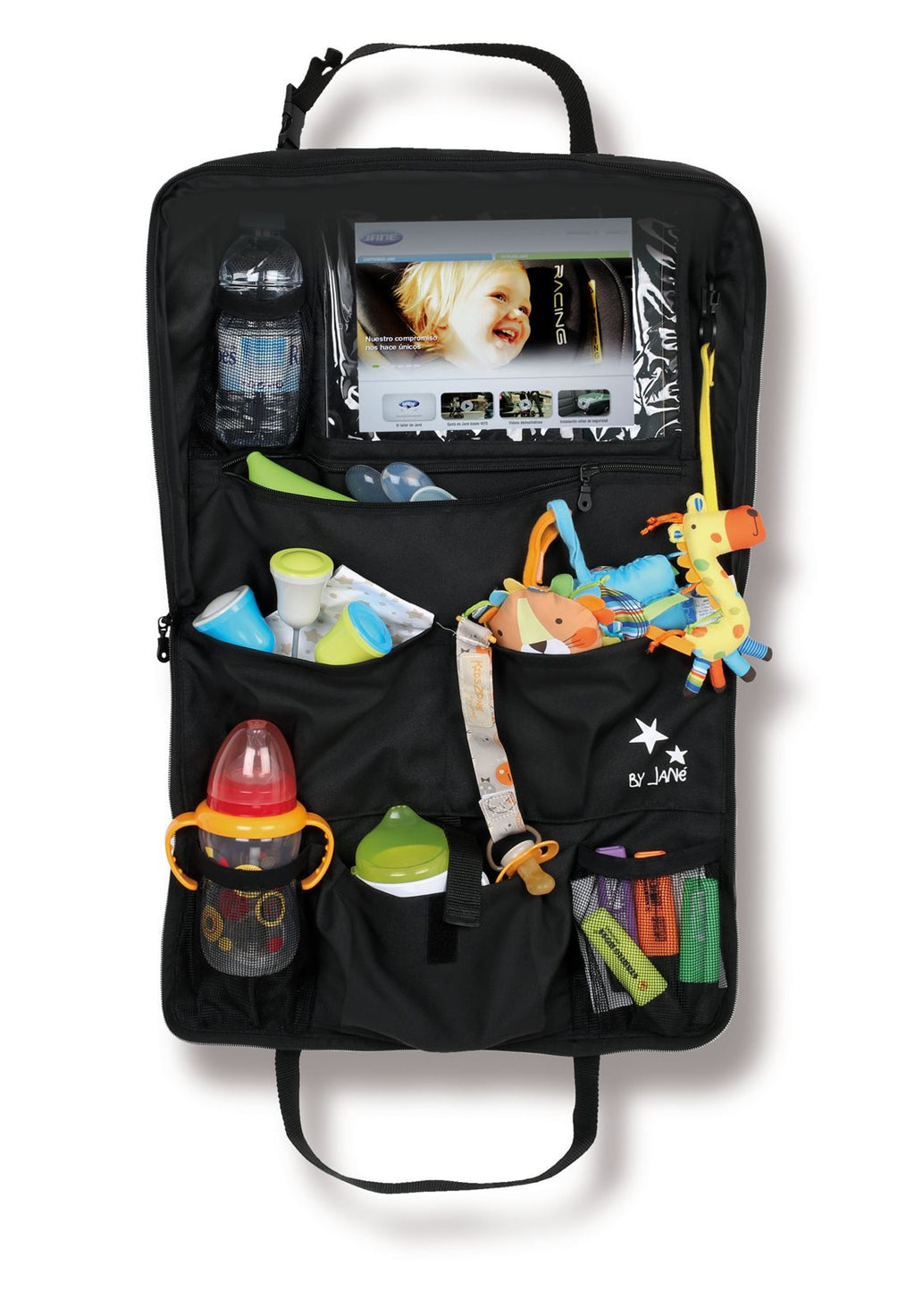 Car Seat Organiser with Tablet Holder