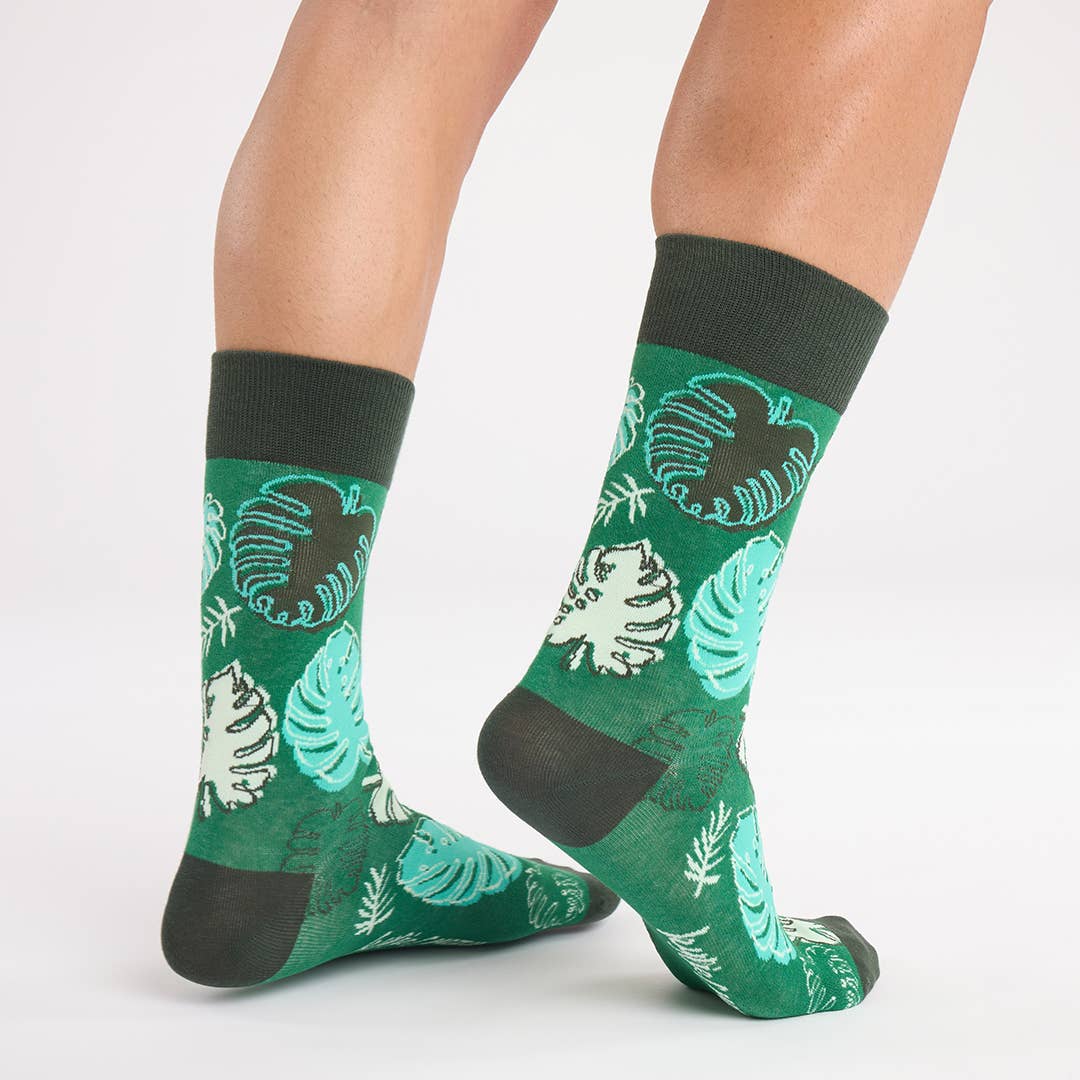 Monstera Leaf Socks for Plant Lovers