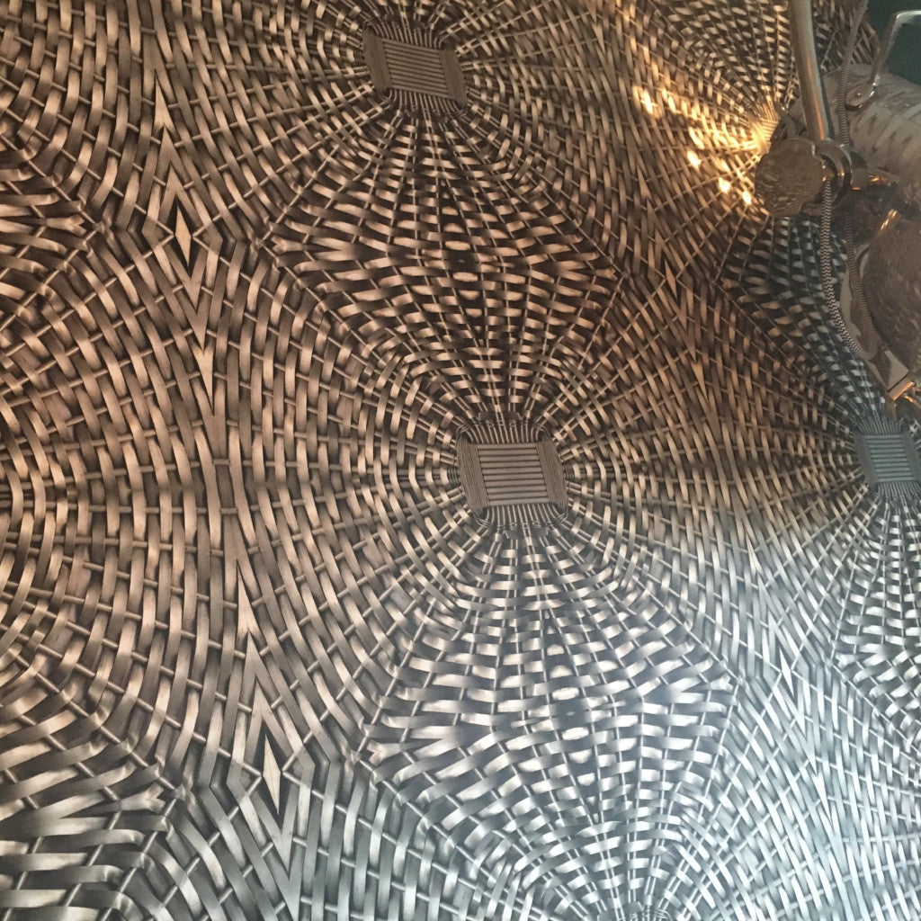 Woven Metal Basket Wallpaper