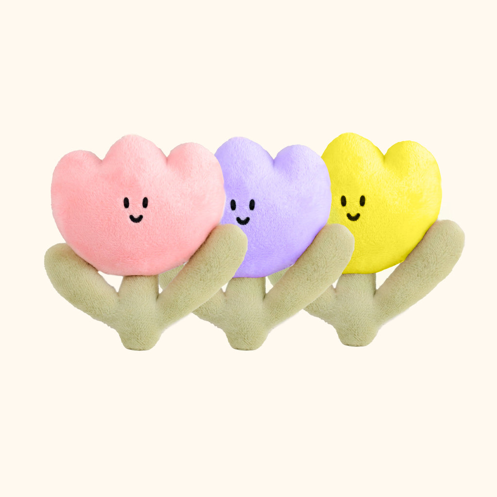 Spring Tulip Bag Charm in White