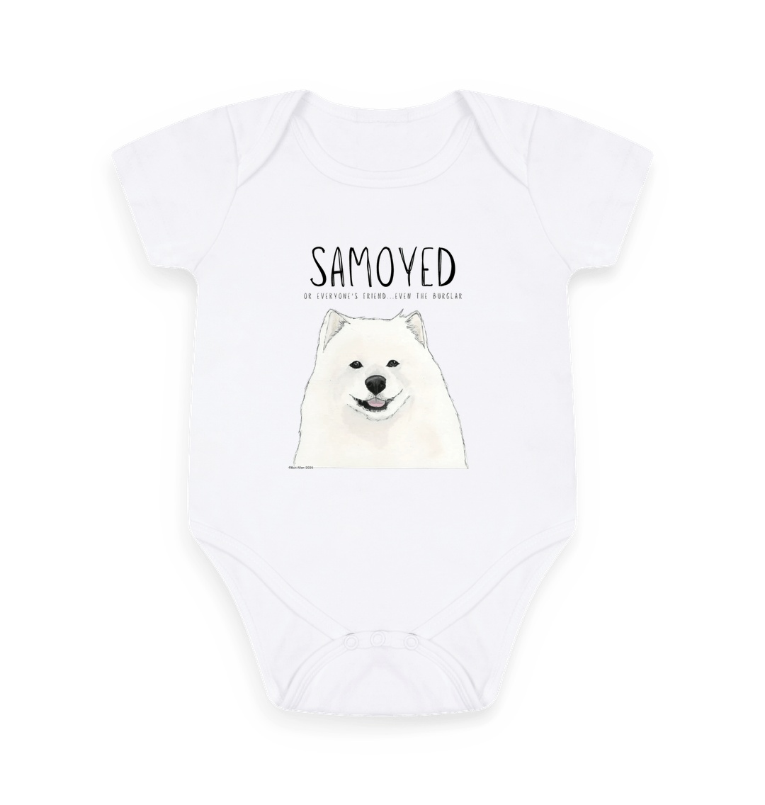 Samoyed Baby Bodysuit