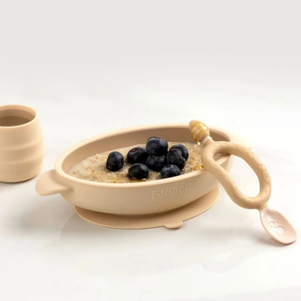 Silicone Suction Bowl in Fawn