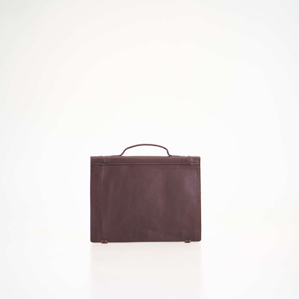 Slim & Elegant Leather Briefcase – Crafted in Estonia by Papillon at www.brixbailey.com