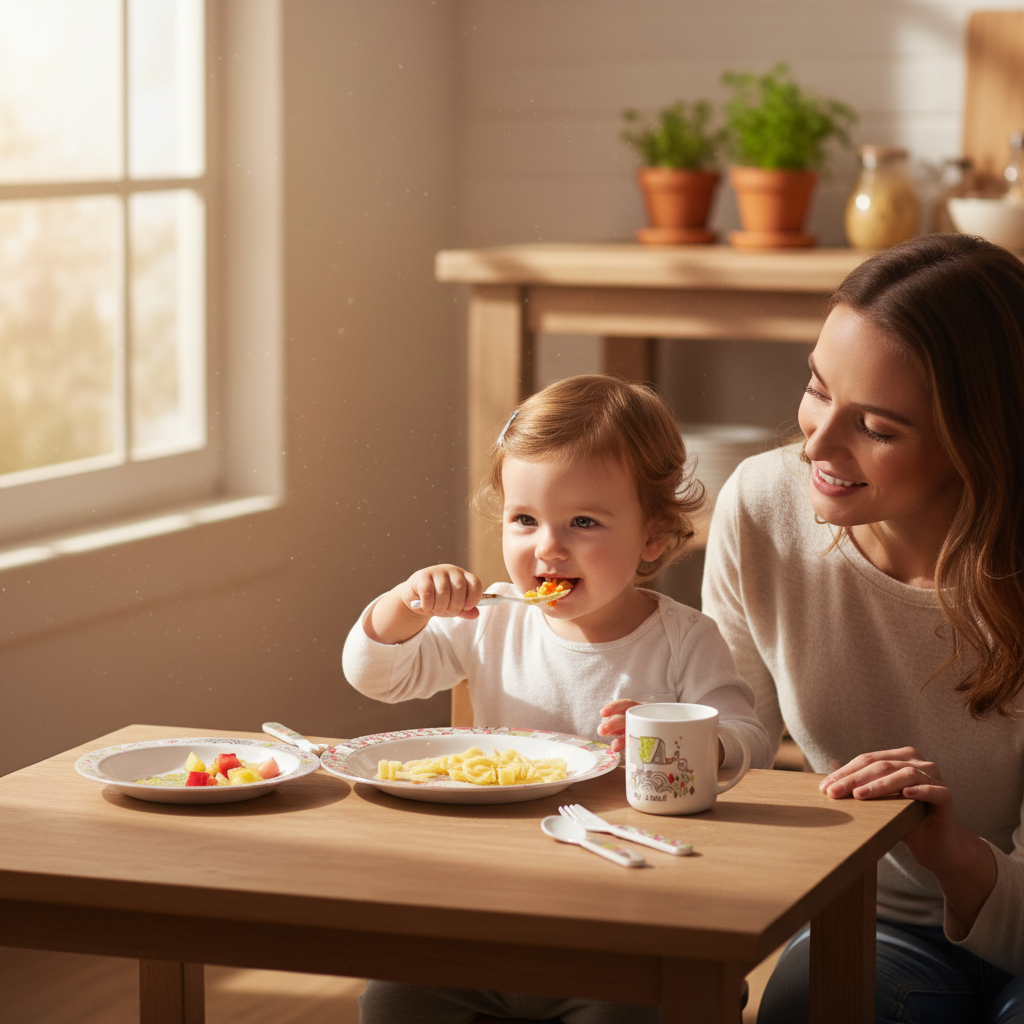 6 Piece Microwave Baby Feeding and Cutlery Set
