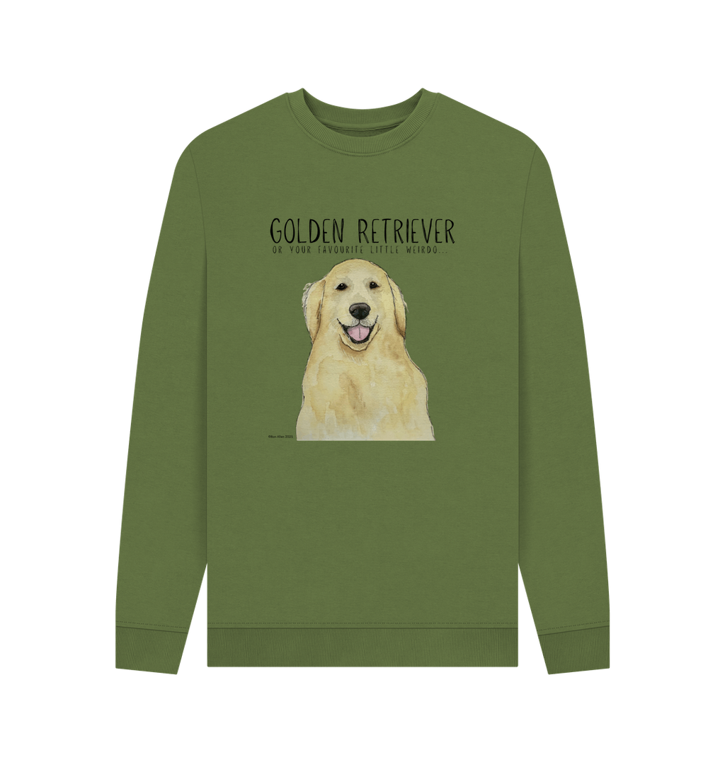 Golden Retriever Vibes Sustainable Mens Sweatshirt