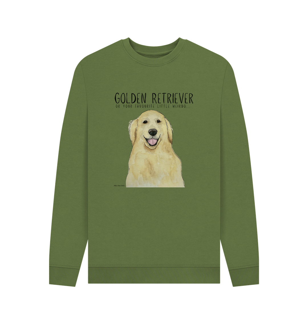 Golden Retriever Vibes Sustainable Mens Sweatshirt