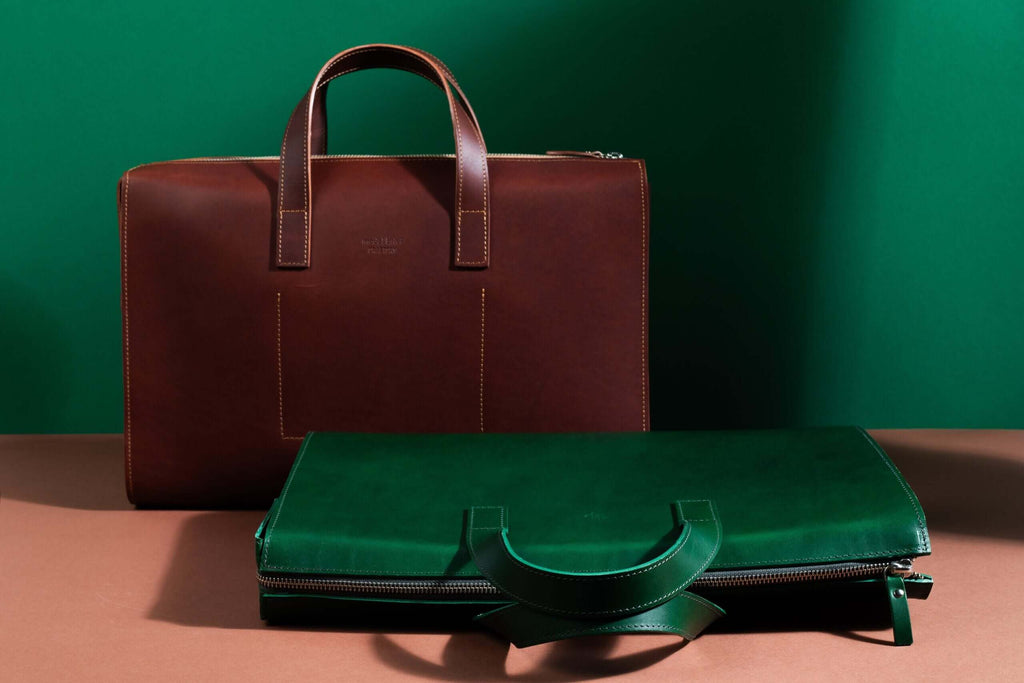 Model Brief – Classic Leather Briefcase, Crafted in Estonia by Craftory at brixbailey.com