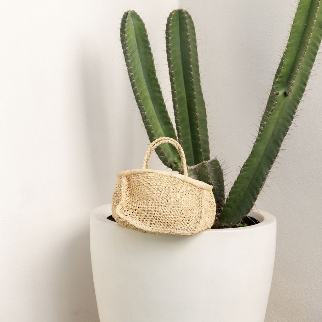 Clipa Small Raffia Beach Tote Bag